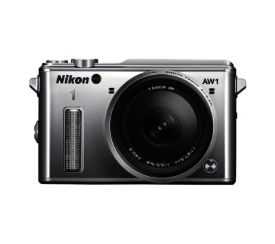 NIKON  1 AW1 Compact System Camera with 11-27.5 mm f/3.5-5.6 Zoom Lens - Silver